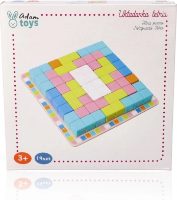 Colorful Wooden Logic Game Tetris Puzzle