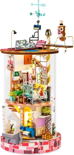 Glazen huisje van de kleine heks