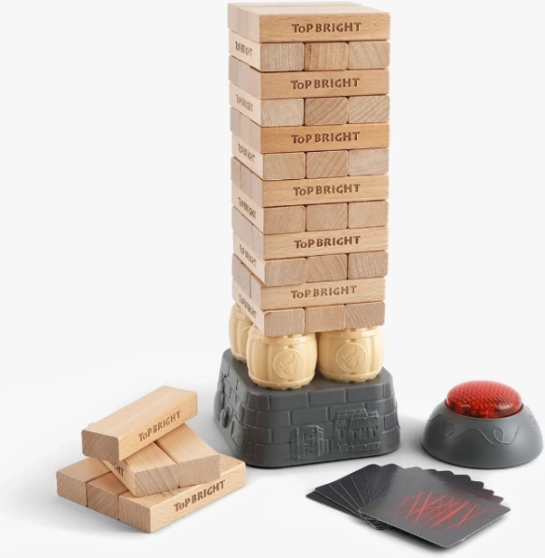 Top Bright torre in legno con timer – gioco di società per la famiglia