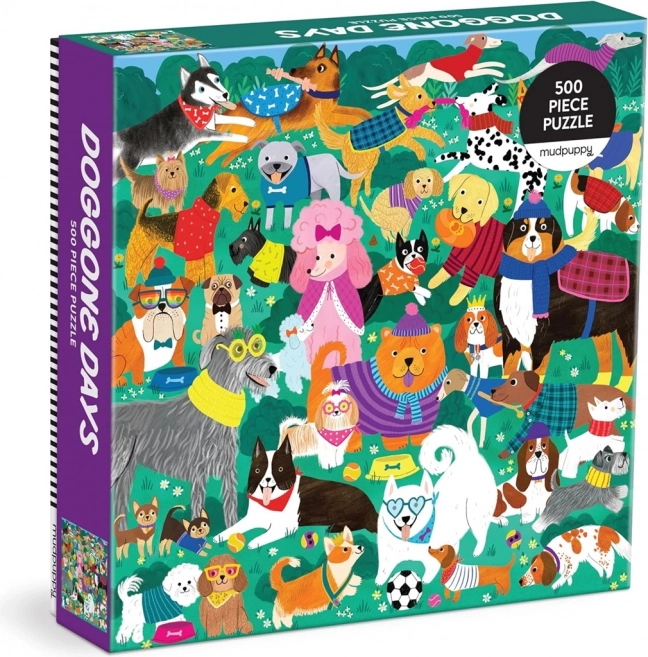 Mudpuppy Family Puzzle Dog Day in the Park 500 Pieces