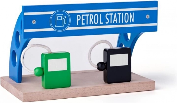 Wooden Toy Gas Station