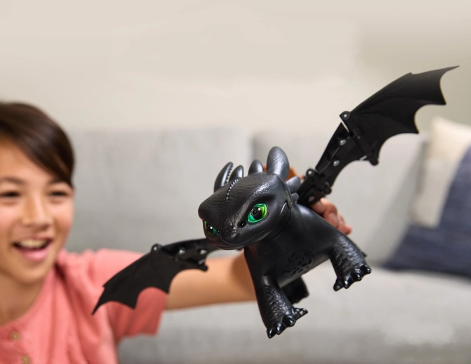 Poseable wings for action flight