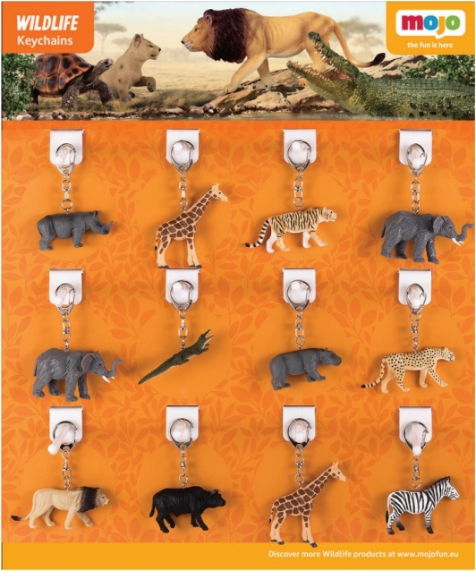 Mojo nøgleringe Dyr fra Zoo