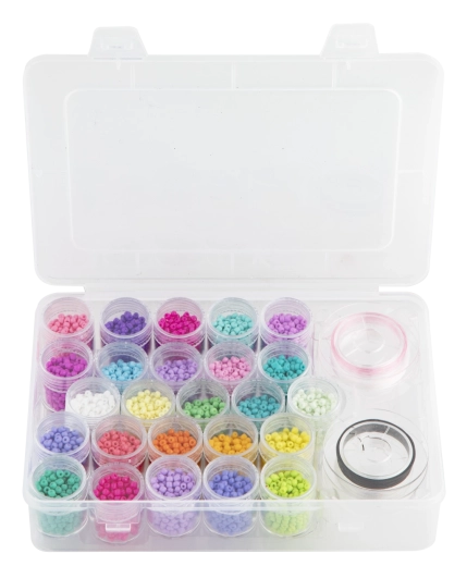 Clear organizer for easy crafting