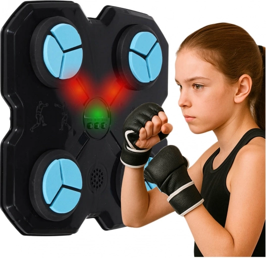 Wall-Mounted Training Boxing Target with LED, Bluetooth and USB-C