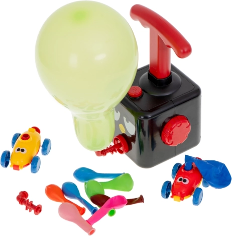 Balloon-Powered Launch Cars – Aerodynamic Set, 15 Pieces