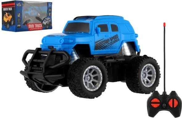 RC mini truck 1:43 na diaľkové ovládanie so svetlom – Modré