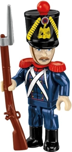 Minifigure dettagliata di cannoniere francese