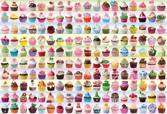 EUROGRAPHICS Colorful Cupcakes Puzzle 2000 Pieces