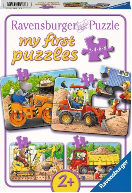 My First Puzzle Animals at the Construction Site 4in1