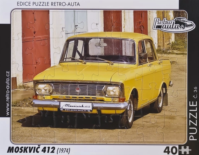 Retro Puzzle Moskvitch 412 (1974) - 40 pieces