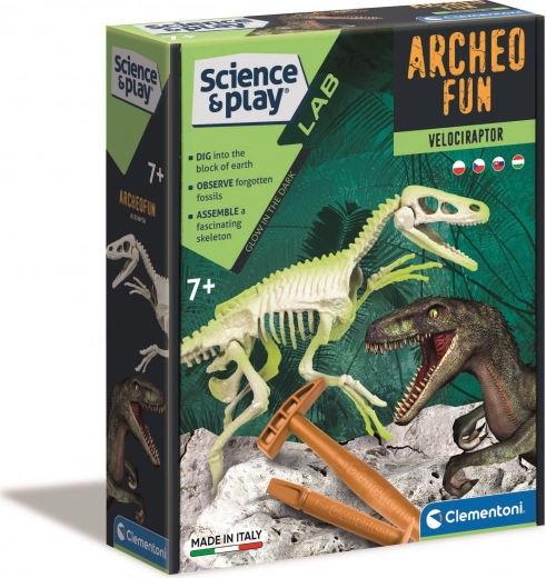 Clementoni ArcheoFun: Velociraptor skeleton excavation