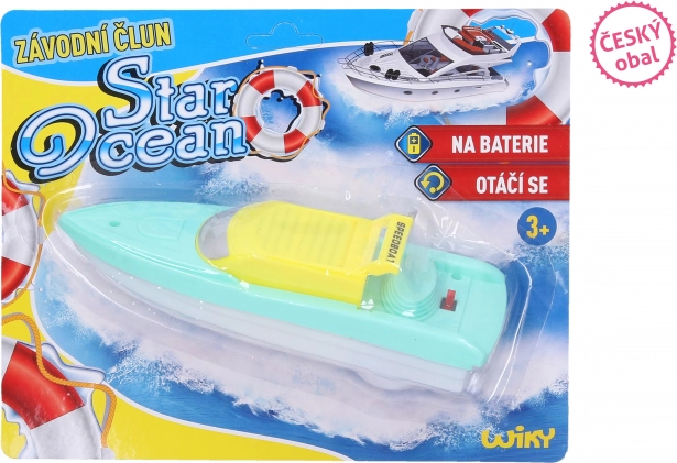 Battery-powered boat 18 cm - Czech packaging