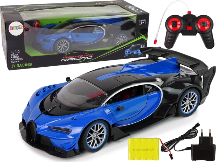 RC športové auto 1:12 s diaľkovým otváraním dverí a LED svetlami
