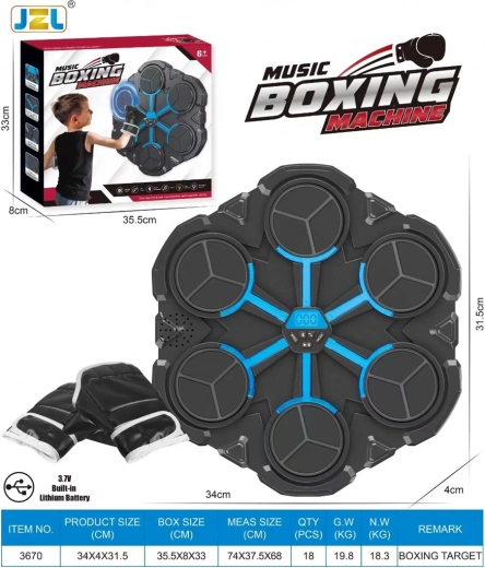 boxing board with lights and sound with Bluetooth and LED display