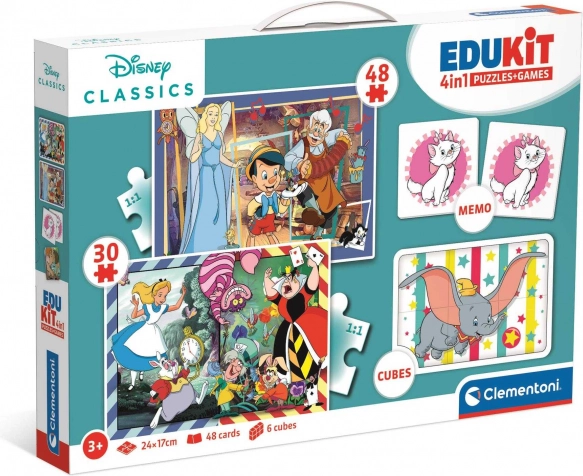 Clementoni játékkészlet Disney klasszikusok 4 az 1-ben