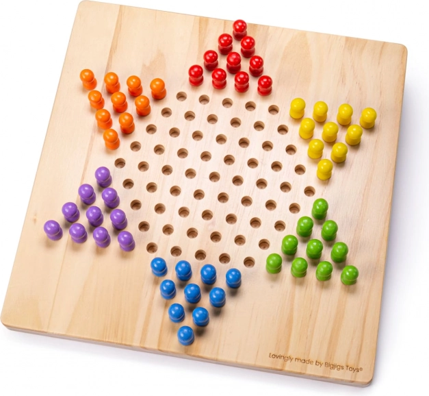 Houten halma BIGJIGS TOYS