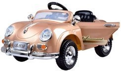 Stylish retro electric ride-on car with 2 motors 12 V and remote control – Lacquered