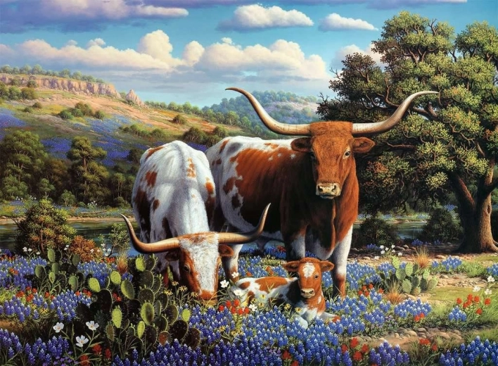 Puzzle Cattle in the Meadow 500 pieces
