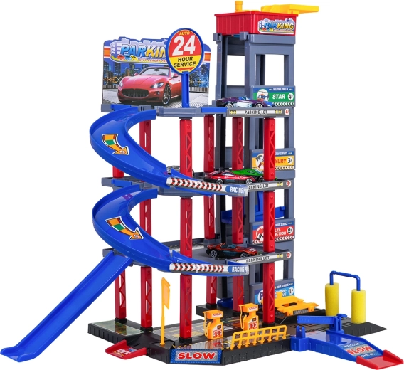 Speelmat met wegen en rijke accessoires