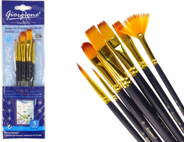 Artist Brush Set - 7 Shapes