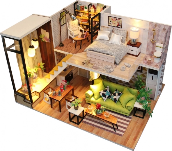 Miniatűr házikó Romantikus skandináv stílus 2Kids Toys