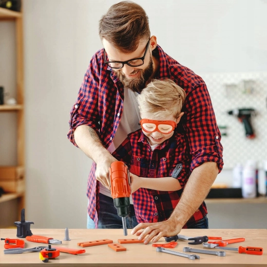 woopie mobilt værksteds-kuffert til værktøj 2-i-1, 65 dele