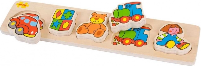 Puzzle in legno a incastro Bigjigs Baby