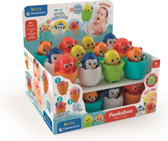 Baby Clementoni Peekaboo Water Friends – Pop-up Duck