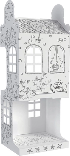 Paper 3D Coloring Puzzle – Cat – Pink