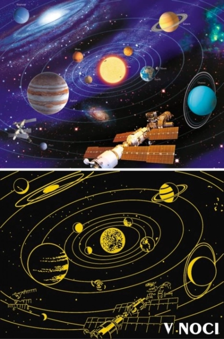 Ravensburger Glowing Puzzle Solar System 500 Pieces