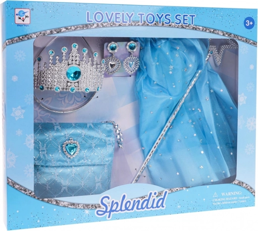 Set per una piccola principessa con abito e accessori