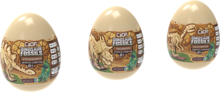 Tre dinosauri in un’unica collezione