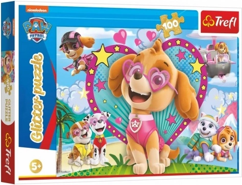Puzzle Paw Patrol Skye Glitter Trefl 100 pieces