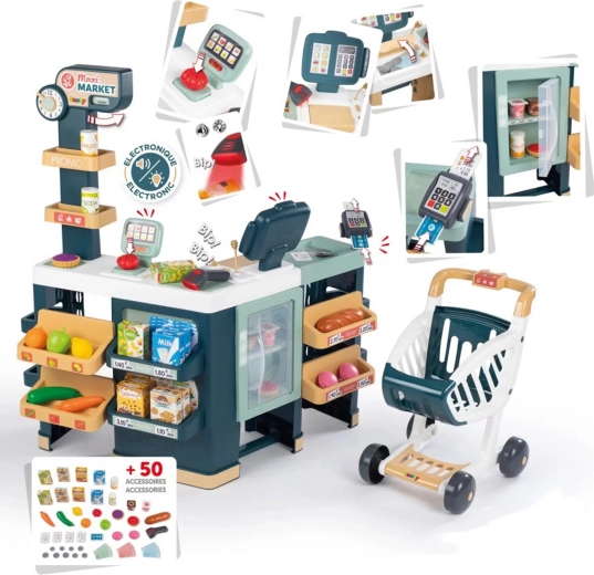 Children's Supermarket SMOBY with Electronic Cash Register