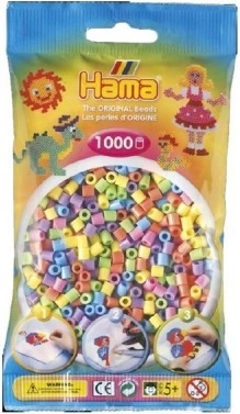 Iron-on Beads Hama MIDI pastel colors 1000 pcs