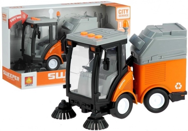 Toy Garbage Truck Sweeper with Sound and Light Effects