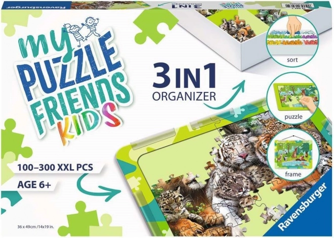 Puzzle Assembly Set My Puzzle Friends Kids 3in1 Green