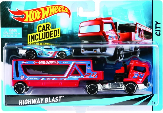 Hot Wheels Truck with Sports Car