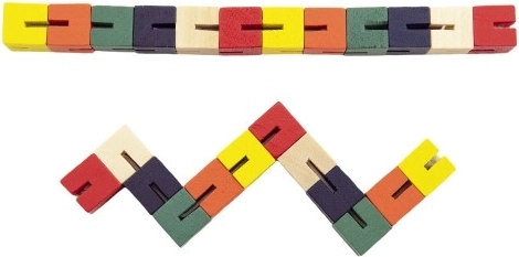 Wooden Snake Puzzle Teddies