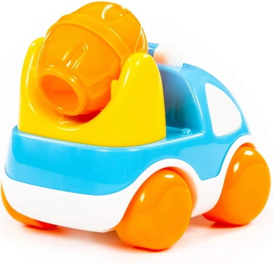 Rotating mixing drum for realistic play