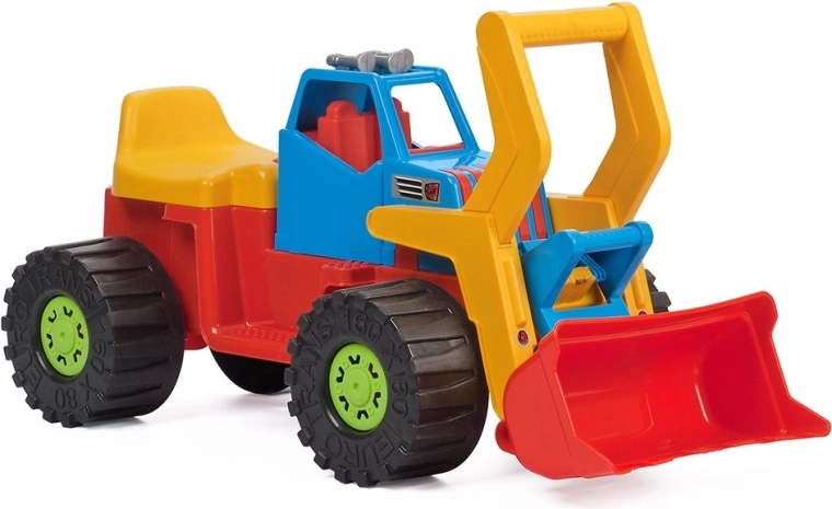 Functional front bucket for real construction play