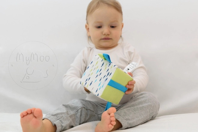prijemalna kocka za dojenčke MyMoo Busy Cube