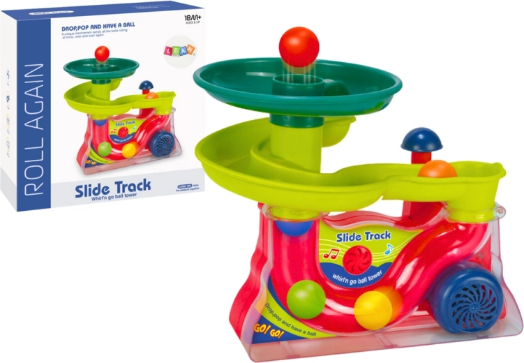 Colorful Fountain with Slide for Balls with Sounds