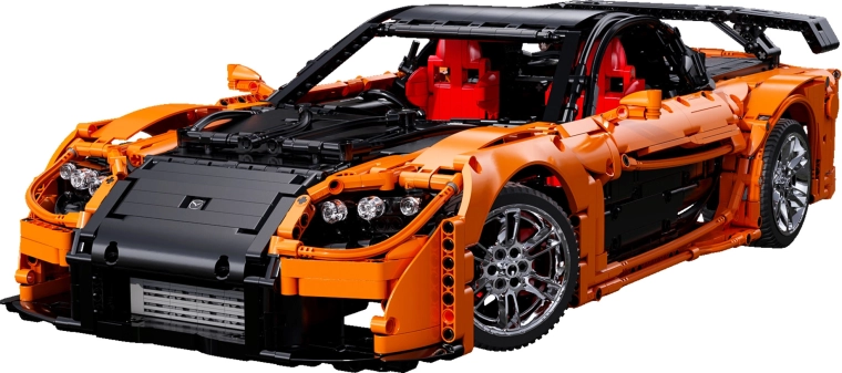 Aspetto imponente dell’auto sportiva da 56 cm