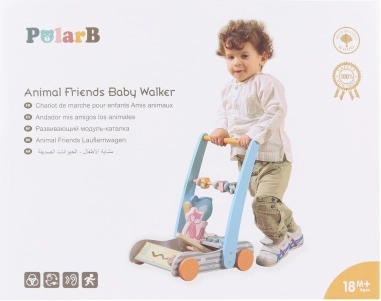 Wooden Toddler Walker with Animals