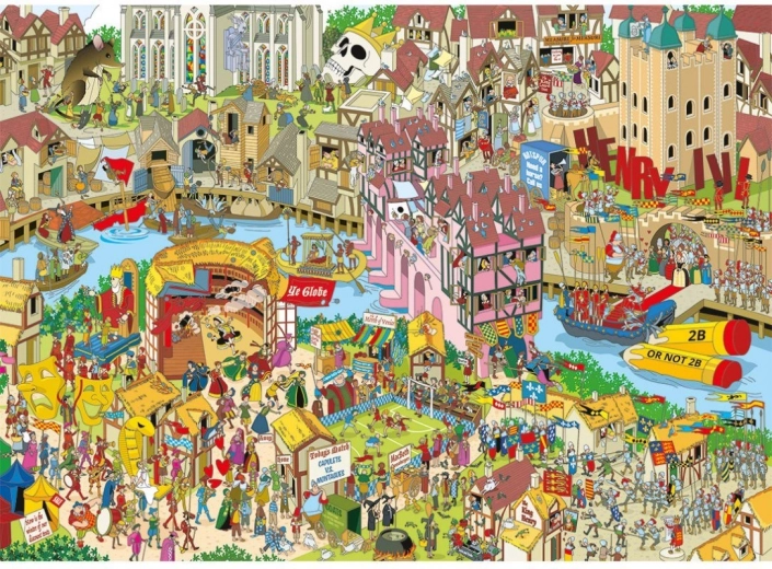 Gibsons Jokesaws Puzzle: Shakespeare Shuffle 1000 pieces