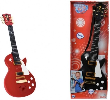 Children’s rock guitar with metal strings