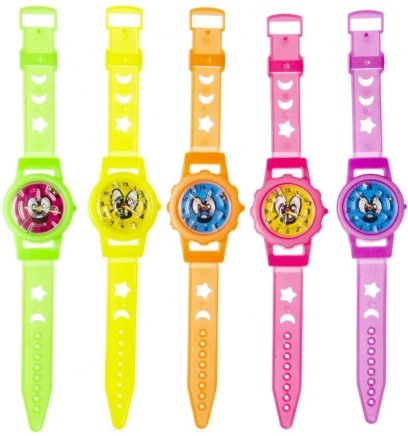 Children's Neon Watch with Ball Maze, Adjustable 20 cm Strap