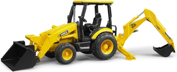 Bruder Tractor JCB MIDI Front Loader with Backhoe